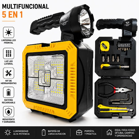 LINTERNA DE CAMPING MULTIFUNCIONAL DINAX 7739-C